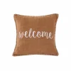 Kussen Damian Welcome 45x45cm - stof - indian tan