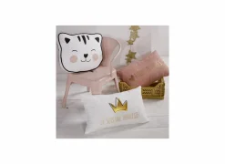 Kussen Girl Kids 50x30cm - katoen - roze wit