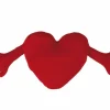Kussen Heart With Arms 70x30cm - stof - rood