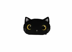 Kussen Kat - stof - zwart