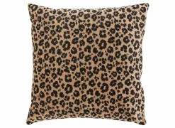 Kussen Lynra 40x40cm - polyester - zwart & bruin