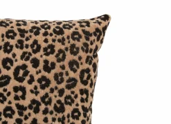 Kussen Lynra 40x40cm - polyester - zwart & bruin