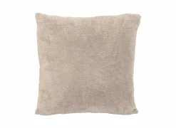Tiseco Kussen Pippa 45x45cm - flanel - taupe