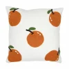 Cosy & Trendy Kussen Sinaasappels 45x45cm - katoen - wit