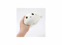 Kussen Squishy White Cat Ø13cm - stof - wit