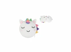 Kussen Unicorn met slaapmasker - stof - wit