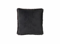 Kussen Zaya 60x60cm - stof - zwart