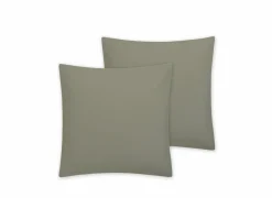 Kussensloop Cupido 65x65cm - katoen - olijf - set van 2
