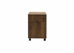 Ladeblok Meradi 41x41x61cm - melamine - oslo walnut met slot