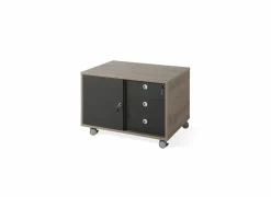 Gorbe Ladeblok 83x60x55cm - melamine - zwart & nebraska