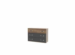 Ladekast Dolce 120x41x82cm - decor - mud oak & black oak