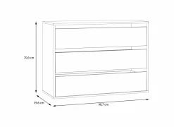 Ladekast Forte 98,7x40x71cm - decor - grijs