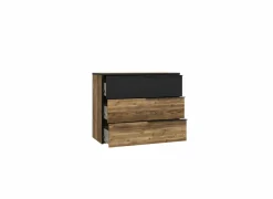 Ladekast Jabim 100x42x80cm - decor - alpine picea & zwart