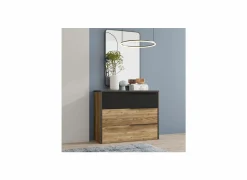 Ladekast Jabim 100x42x80cm - decor - alpine picea & zwart