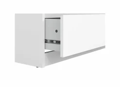 Ladekast Naia 77x50x112cm - melamine - wit hoogglans