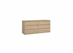 Ladekast Naia 154x50x71cm - melamine - jackson hickory
