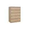 Ladekast Naia 77x50x112cm - melamine - jackson hickory