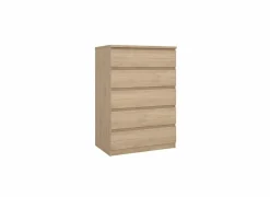 Ladekast Naia 77x50x112cm - melamine - jackson hickory