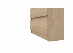 Ladekast Naia 77x50x112cm - melamine - jackson hickory