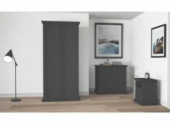 Ladekast Paris 97x49x87cm  - decor - mat grijs