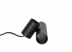 Lampenvoet E27 - metaal - zwart