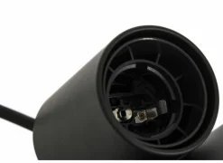 Lampenvoet E27 - metaal - zwart