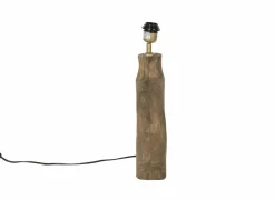 Lampenvoet E27 H35cm - hout - naturel