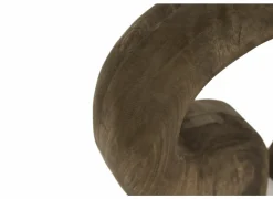 Lampenvoet E27 H35cm - hout - naturel