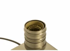 Lampenvoet E27 10x10cm - metaal - goud