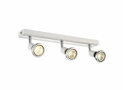 LED spot met 3 spots 5W GU10 chroom wit