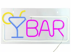 Ledlamp Neon Bar 42x22cm - kunststof - multicolor