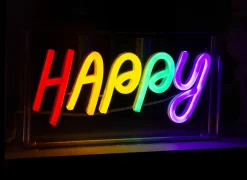 Ledlamp Neon 23x13cm - kunststof - multicolor