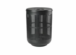 Linnenmand Ø40cmx54cm zwart