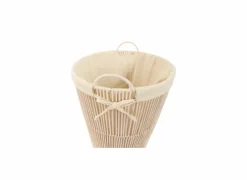 Linnenmand Muna Ø43x51cm - katoenkoord - naturel