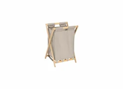 Linnenmand Tidy Box inklapbaar 46x36x68cm - polyestervezel & bamboe - beige