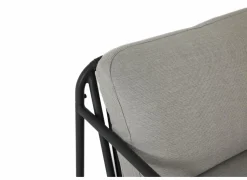 Loungeset Airy aluminium wicker - greige/zwart