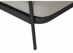 Loungeset Airy aluminium wicker - greige/zwart