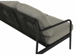 Loungeset Airy aluminium wicker - greige/zwart