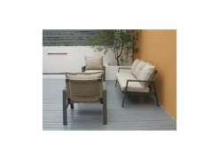 Loungeset Arctica aluminium antraciet