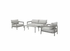 Loungeset Belafonte aluminium olefin - grijs