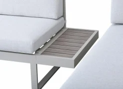 Loungeset Tonale aluminium polywood - greige