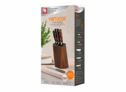 Messenblok Virtuose 5-delig - hout/roestvrij staal