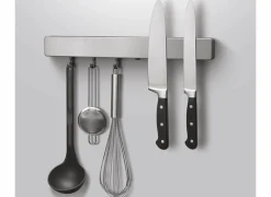 Messenhouder Metallika met 6 verstelbare haken metaal - zilver