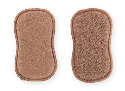 Tiseco Microvezelspons Essentials 16x19cm - microvezel - cognac set van 3