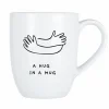 Cosy & Trendy Mok Cosy A hug in a mug 53cl - porselein - wit