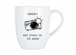 Cosy & Trendy Mok Cosy Lach! Het staat je zo goed 53cl - porselein - wit