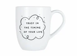 Cosy & Trendy Mok Cosy Trust the timing 53cl - porselein - wit