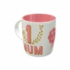 Mok Mum 33cl - porselein - roze & wit