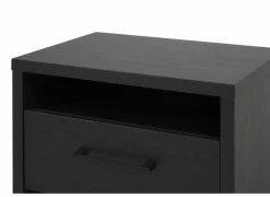 Nachtkastje Rosie 55x41x45cm - melamine - nox zwart