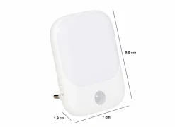 Nachtlampje met bewegingssensor  H9,2cm - kunststof - wit